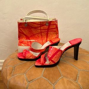 Charles Jourdan Y2K pink handbag and shoe